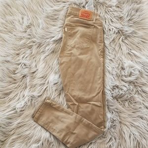 Khaki Levi 710 Skinny jeans
